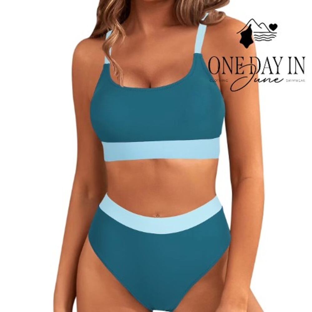 Fashion Crop Bikini Swimsuit Size XL
